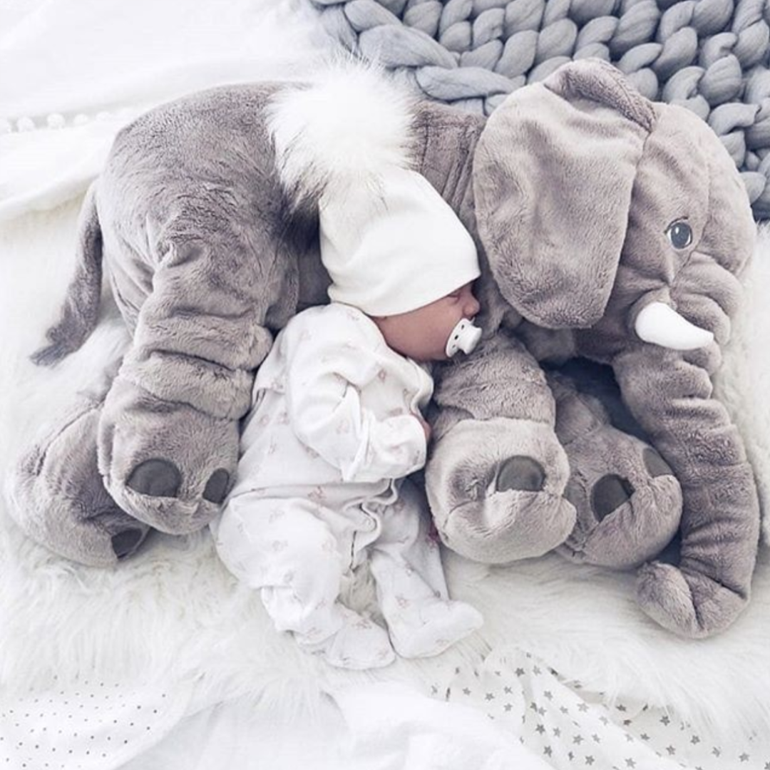 BowLift | SnuggleTrunk Soft Plush Elephant Cuddle Cushion