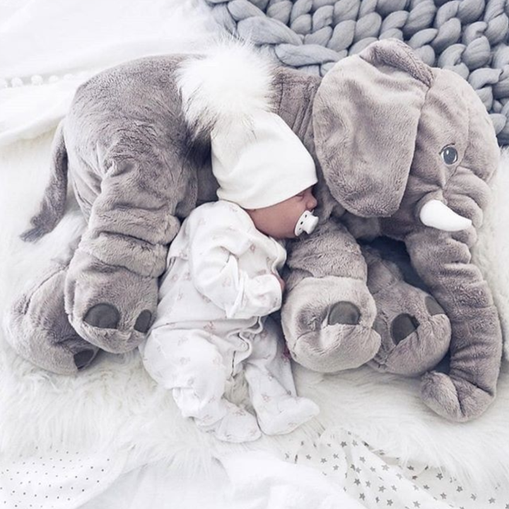 BowLift | SnuggleTrunk Soft Plush Elephant Cuddle Cushion