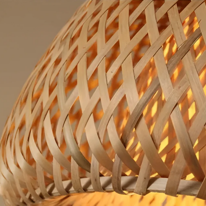 BowLift | Aesthetic Wicker Pendant Lamp