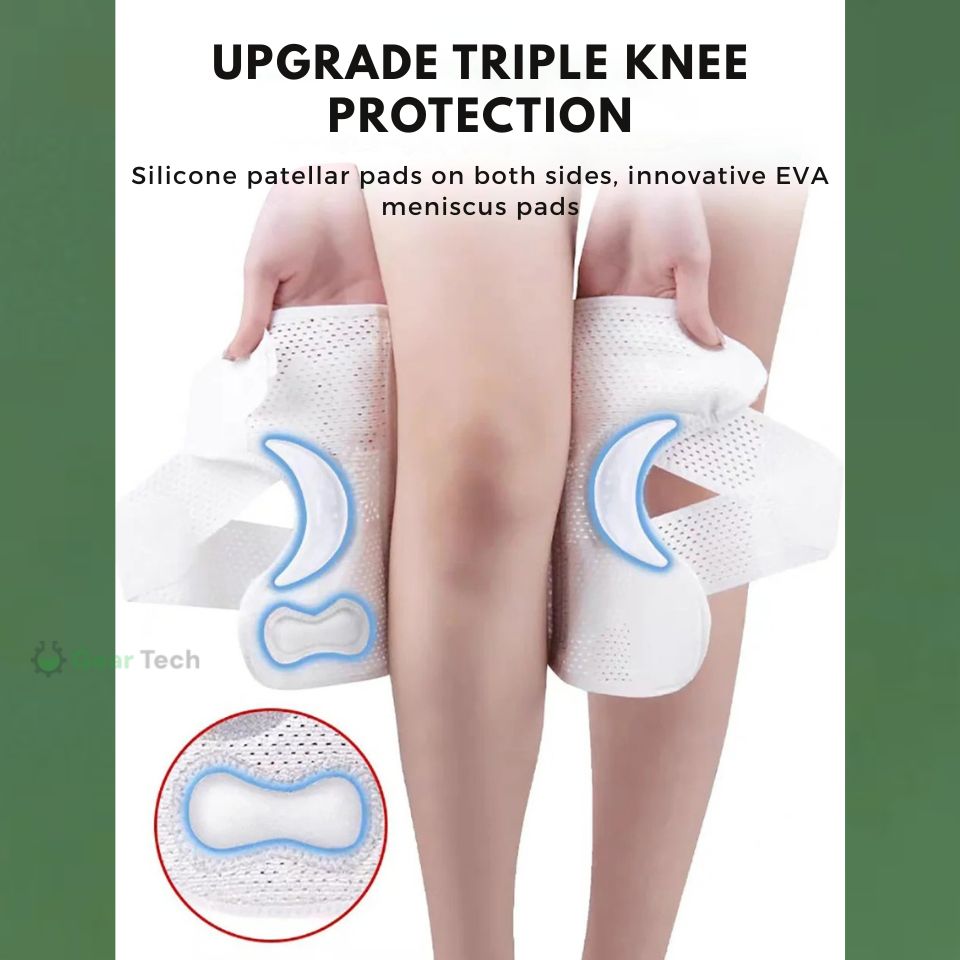 BowLift | Knee Pads for Pain Relief | Support Compression Springs & Adjustable Tension Strap for Stability and Joint Protection