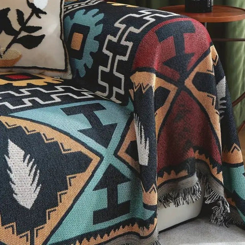 BowLift | Aztec Geometric Pattern Sofa Cover