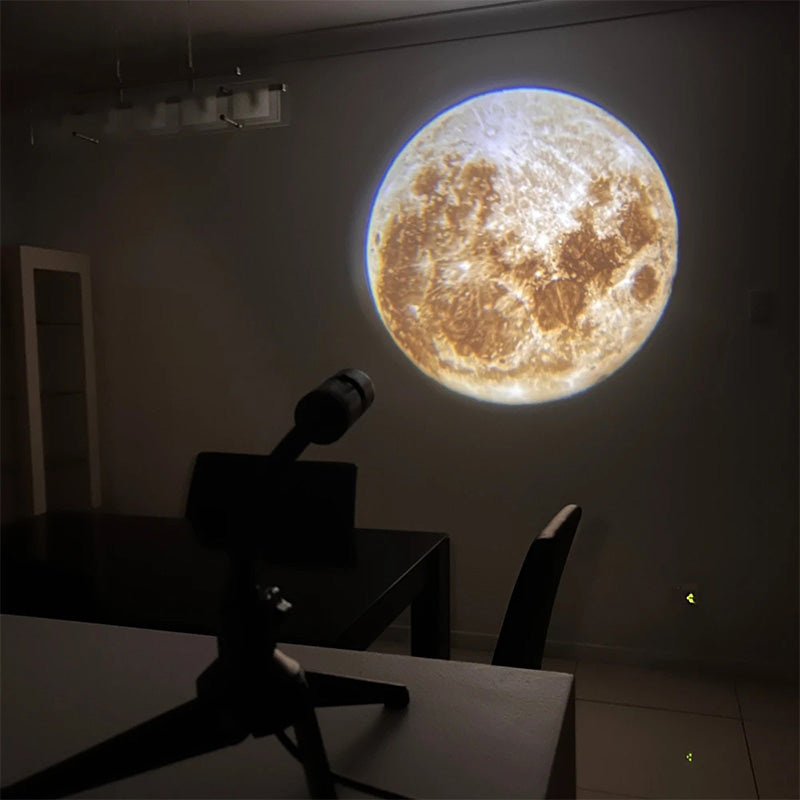 Moon Earth Projection LED Lamp | Bowlift