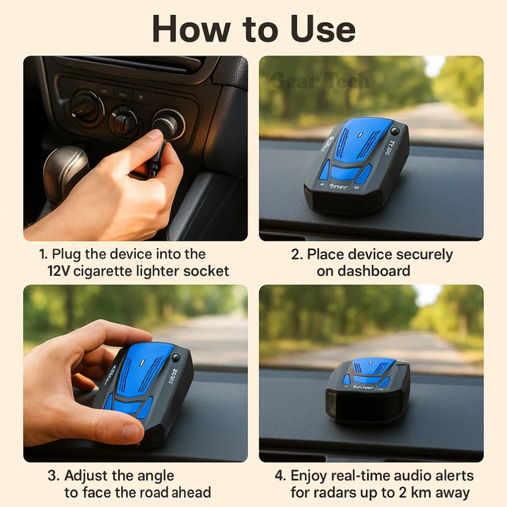 BowLift | Radar Detector UK – Flash Speed Camera Detector with Precision Long-Range Detection for Safe Driving