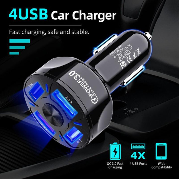 BowLift | 4-IN-1 Fast Charging Port for Car