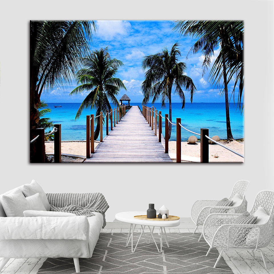 Maldives Vacation - Canvas Wall Art Painting | Bowlift
