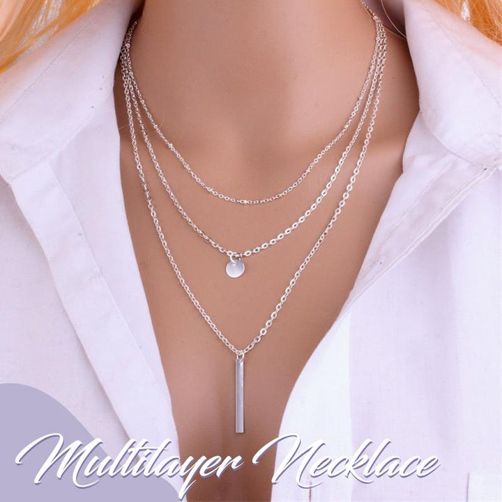 BowLift | Multilayer Pendant Long Chain Necklace
