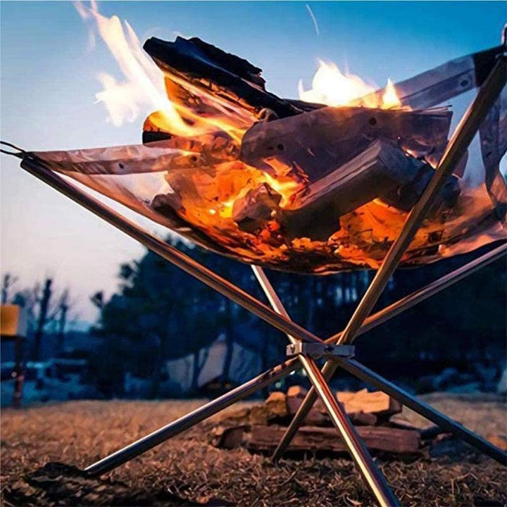 BowLift | Outdoor foldable fire pit rack