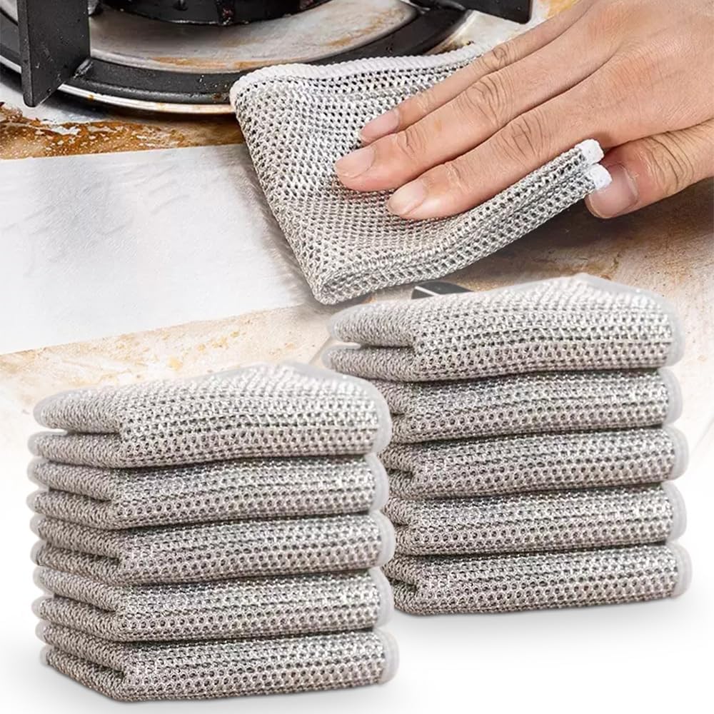 BowLift | Dishcloth made of silver wire
