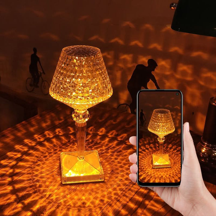BowLift | Rechargeable Crystal Lampshade Touch LED Lamp