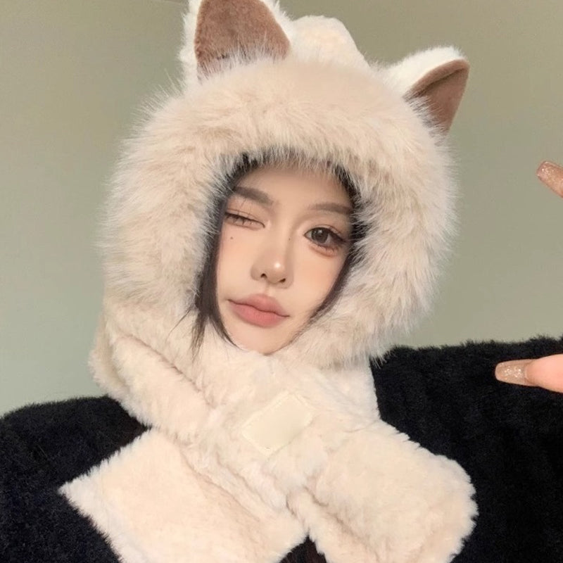 BowLift | Sweet Fox Ears 2-in-1 Hat and Scarf