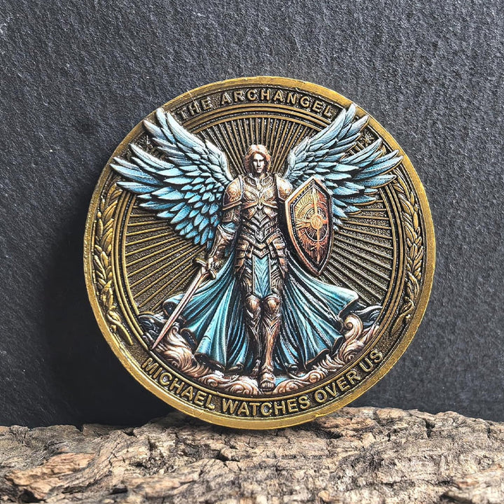 BowLift | The Archangel Michael watches over us Challenge Coin