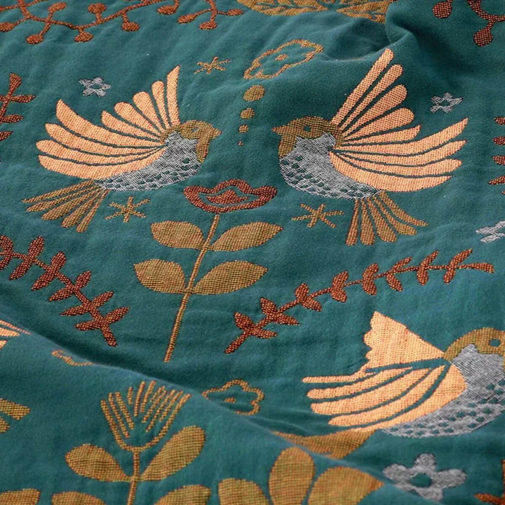 BowLift | Reversible Scandinavian Blanket with Bird Design