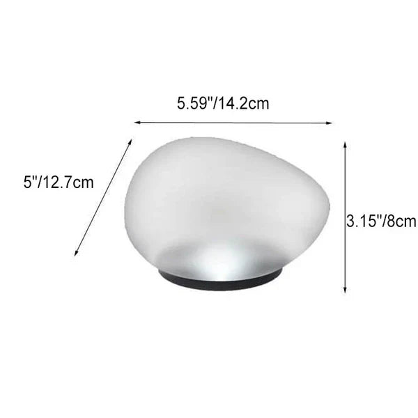 BowLift | Solar Pebble ABS Sandblasted LED Outdoor Landscape Glass Light