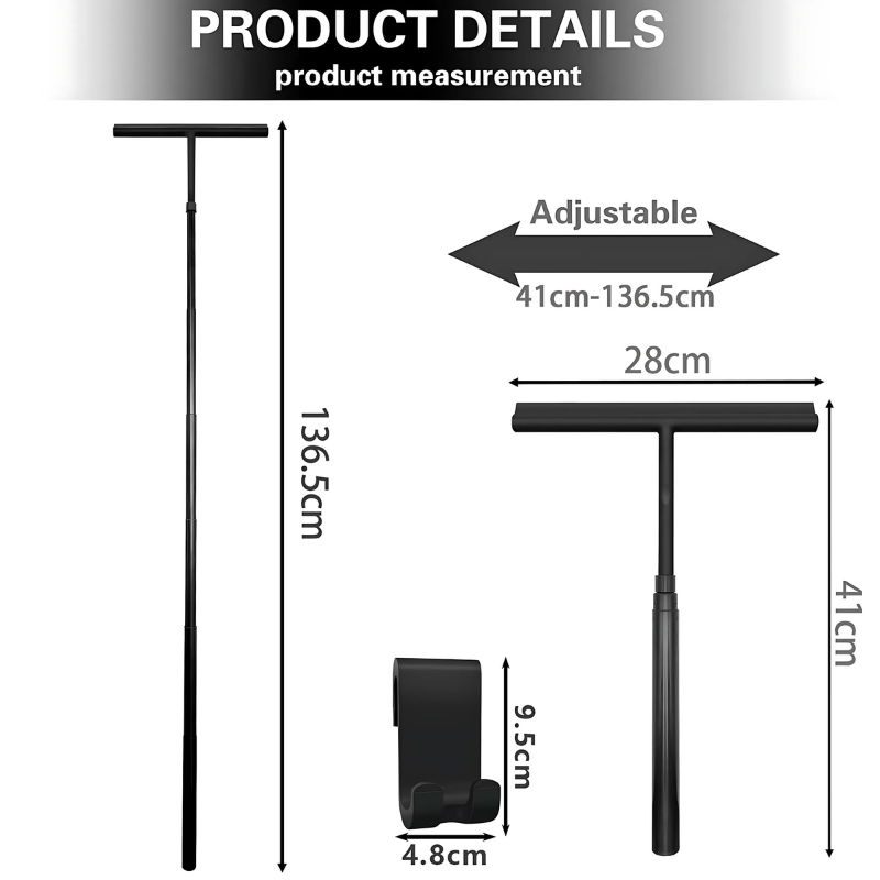 BowLift | SaniLuxe Telescopic Shower Squeegee – Comfortable & Efficient Bathroom Cleaning Tool