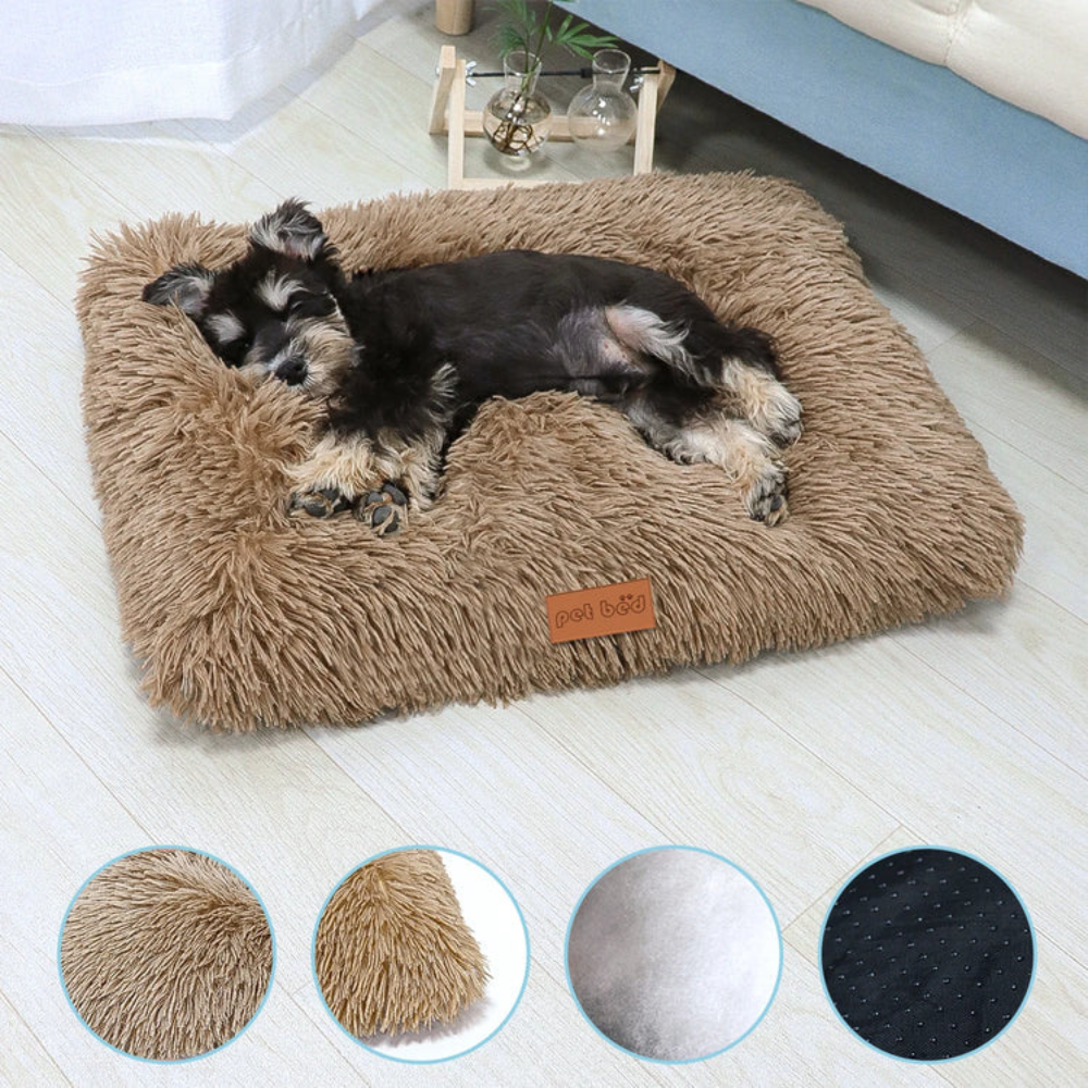 FluffRest • Plush Dog Bed