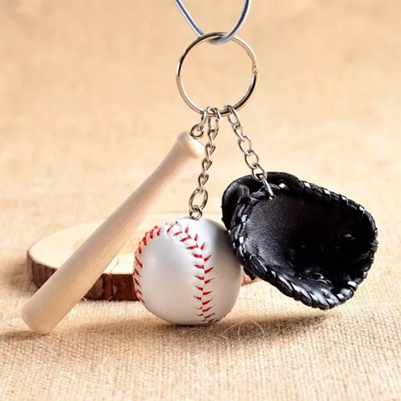 BowLift | Mini Baseball Glove Set Charm Keychain