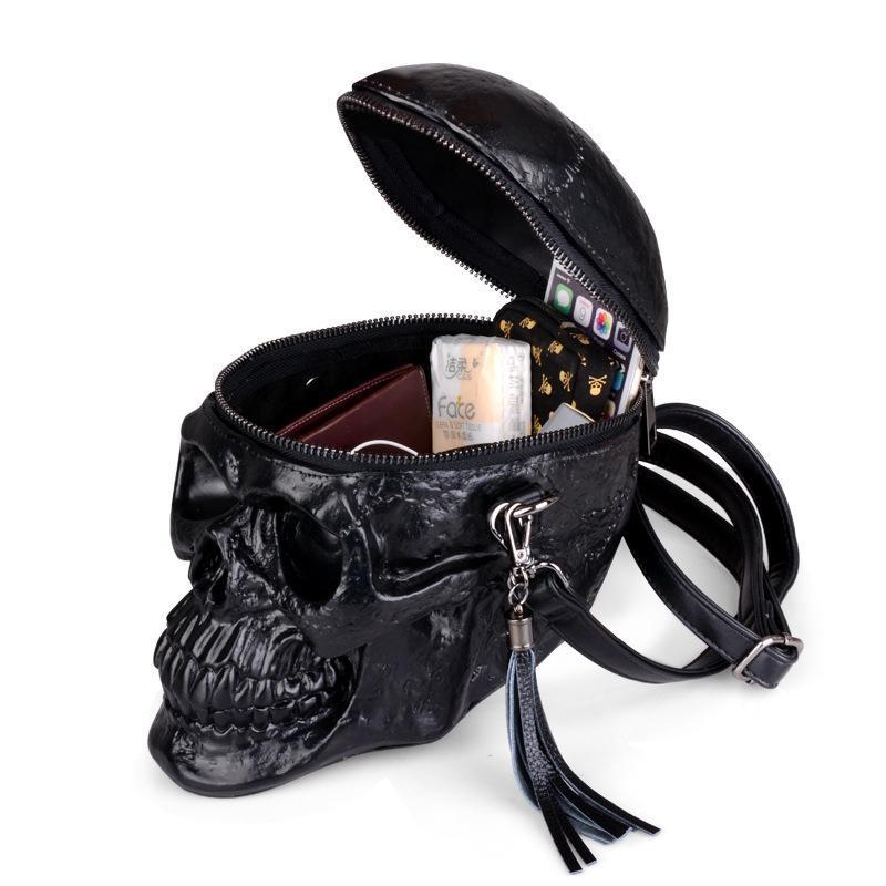 BowLift | Skeleton Head Black Skull Bag