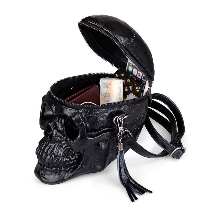 BowLift | Skeleton Head Black Skull Bag