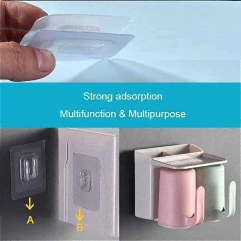 5 Pc Double-Sided Adhesive Wall Hooks Bowlift