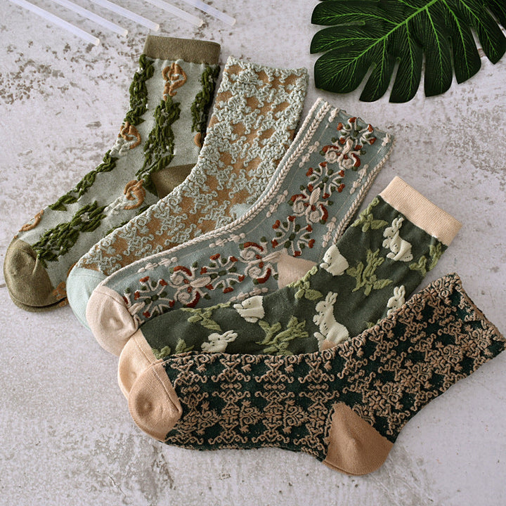 BowLift | Women's Floral Cotton Socks