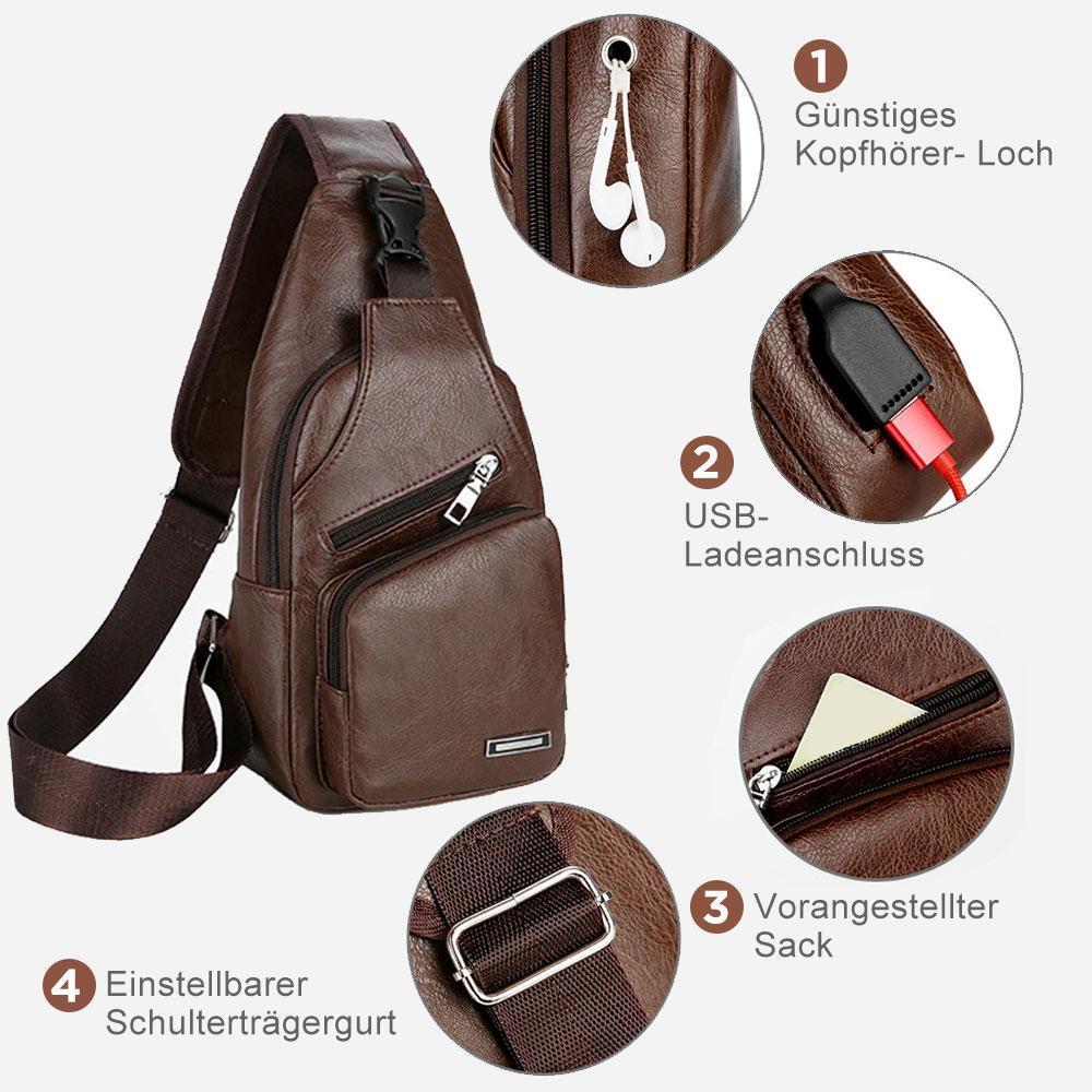 BowLift | Shoulder bag Crossbody bag for men with USB charging port