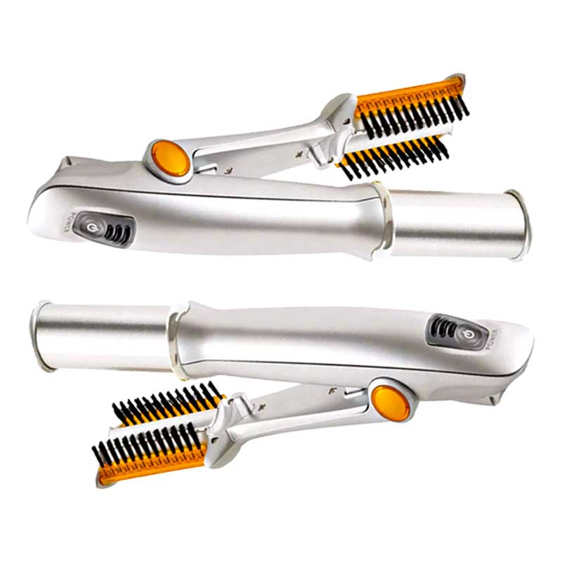 2-in-1 Rotating Hair Brush for Straightening and Styling