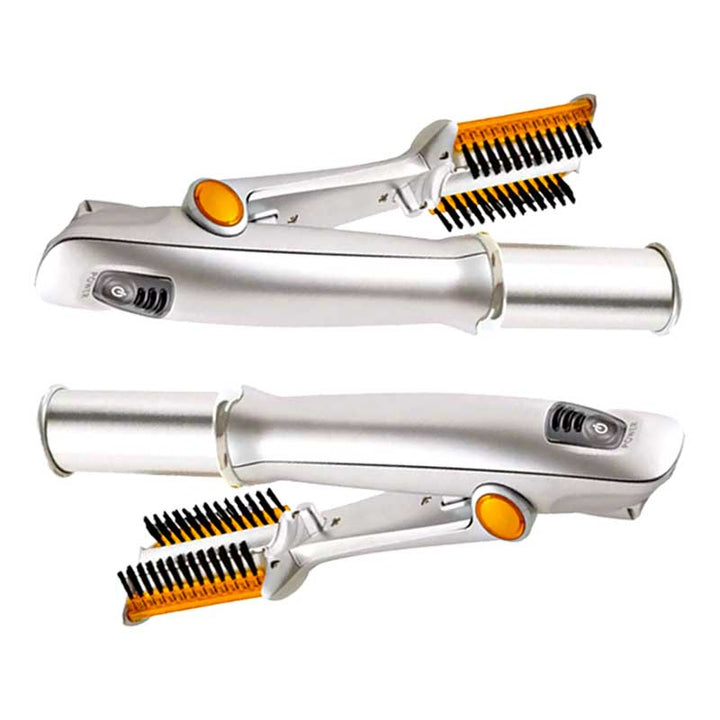 2-in-1 Rotating Hair Brush for Straightening and Styling