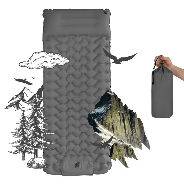 BowLift | AirLite Self-Inflating Sleeping Mat – Lightweight, Compact & 10 cm Thick Comfort