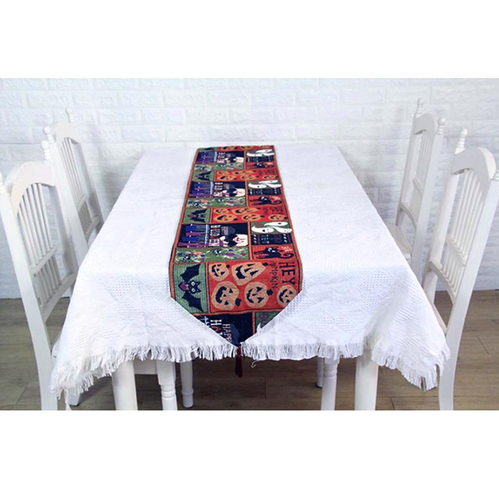 BowLift | Halloween Decorative Tablecloth Cotton Blend Table Runner 33x180cm