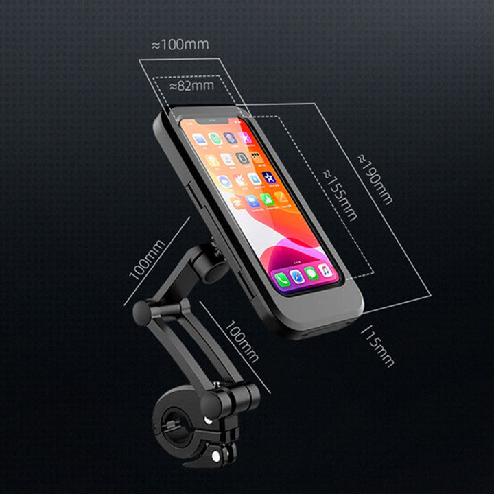 BowLift | Waterproof Cycling Phone Mount with Case, for Motorcycle/Bike Handlebars