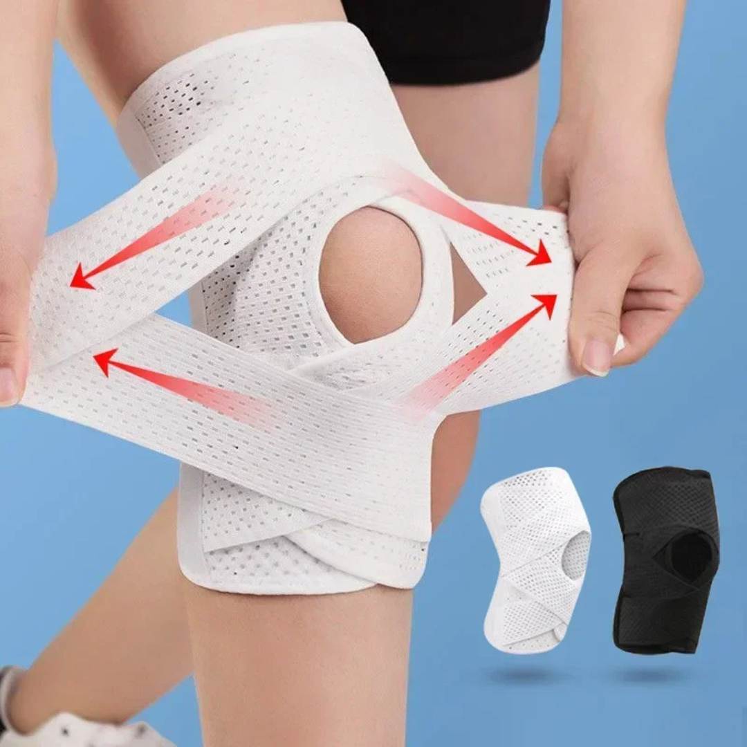 BowLift | Knee Pads for Pain Relief | Support Compression Springs & Adjustable Tension Strap for Stability and Joint Protection