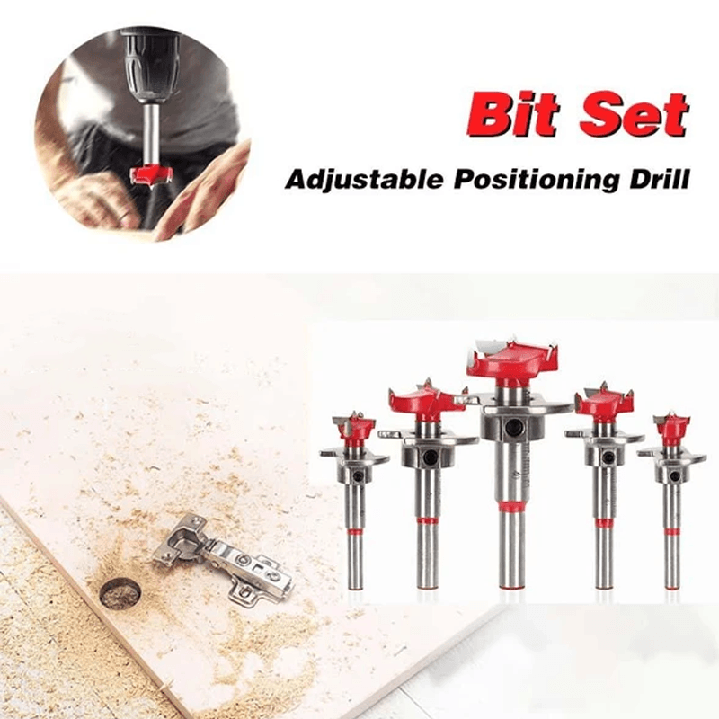 BowLift | Positioning Woodworking Drill Bit Set