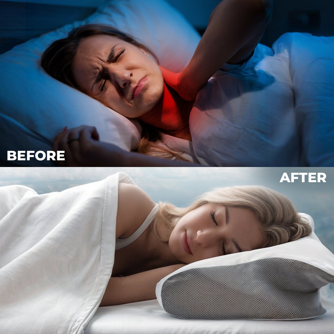 Memory Foam Neck Butterfly Shape Pillow with Armrests for Side & Back Sleepers Bowlift