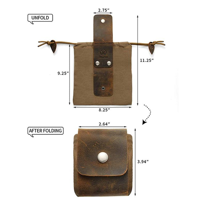 BowLift | Leather and Sailcloth Bushcraft Bag