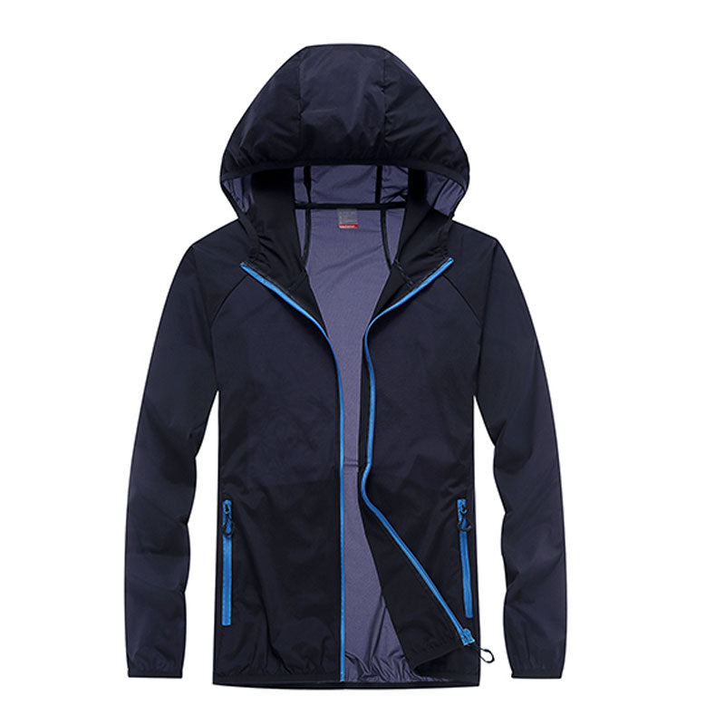 Ultralight UV Protection Clothing with High Collar and Side Pockets