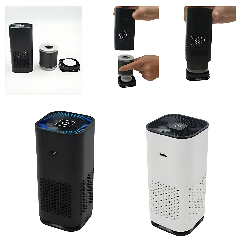 BowLift | Portable USB Air Purifier with HEPA Filters for Home and Travel