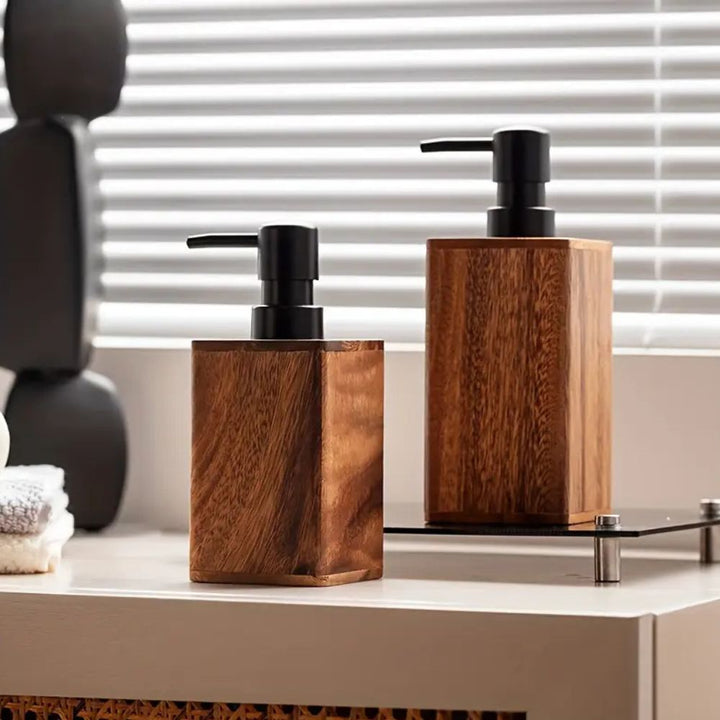 BowLift | Walnut Aura Lotion & Soap Dispenser