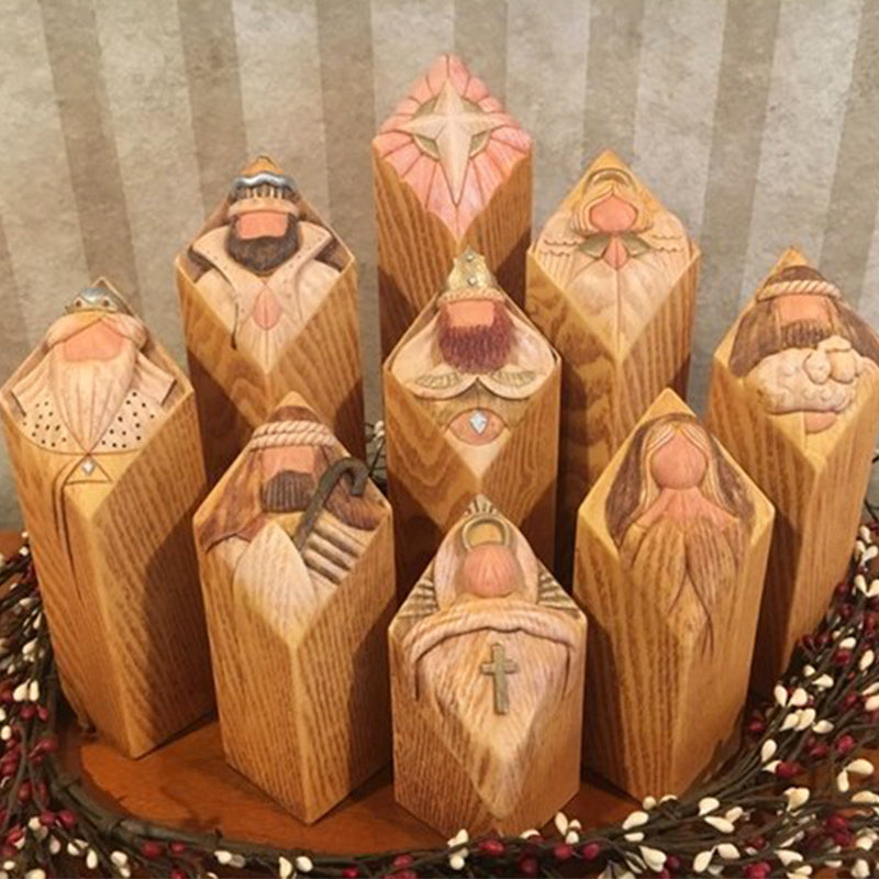 Heaven Nativity Tree Pillar Statues | Bowlift