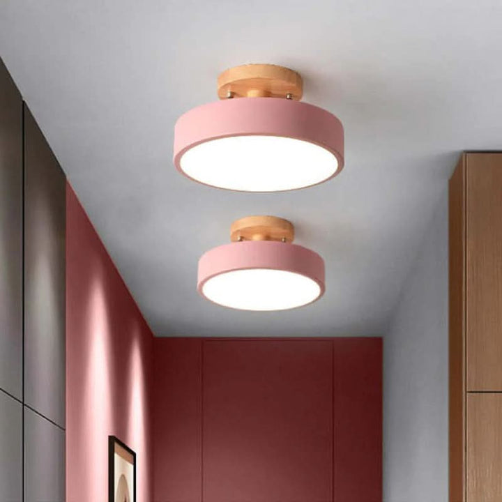 BowLift | Modern Wood LED Ceiling Light with Dimmable Function