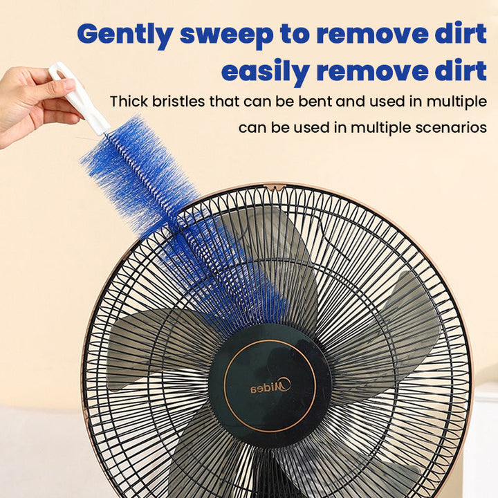 Double-Sided Fan Cleaning Brush with High-Density Bristles