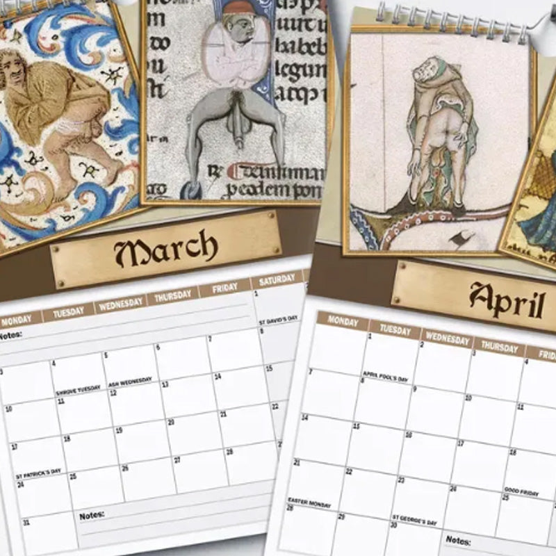 BowLift | Medieval Humor 2025 Wall Calendar