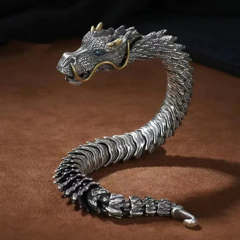 BowLift | Silver Handmade Dragon Chain Bracelet