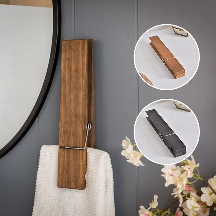 BowLift | Clothespin Bathroom Towel Holder