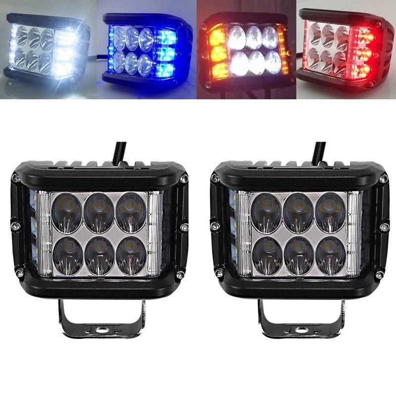 LED strobe spotlight with three sides for car | Bowlift