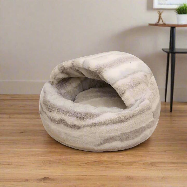 BowLift | Lavish Marble Striped Pet Bed