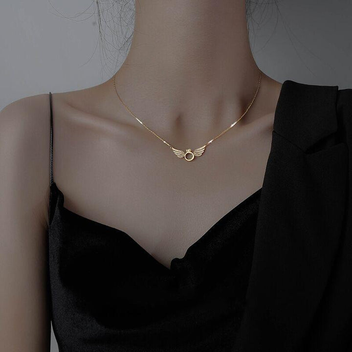 BowLift | Sterling Silver Angel Wing Necklace