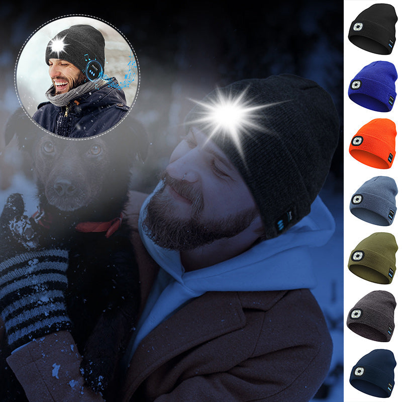 BowLift | Bluetooth Beanie with LED Light & Removable Speakers
