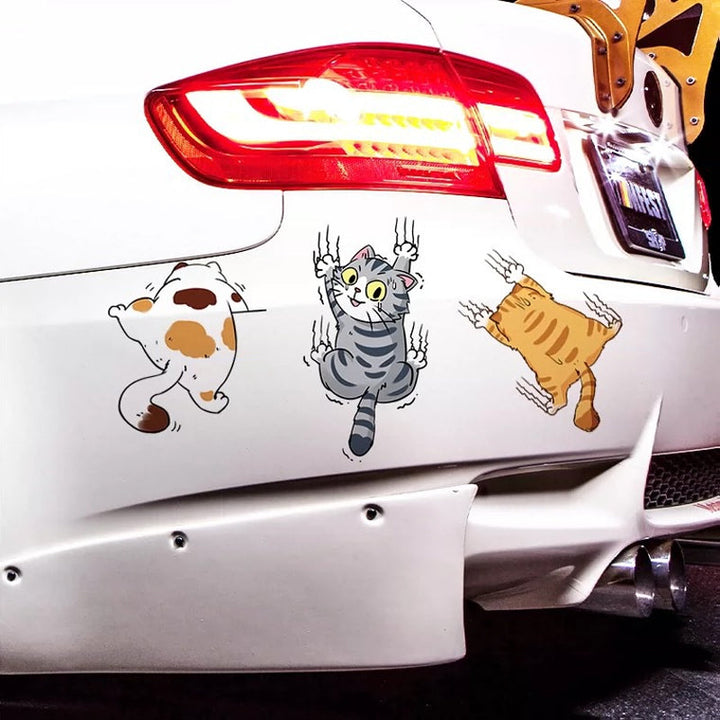 BowLift | Cute Cat Cartoon Car Sticker