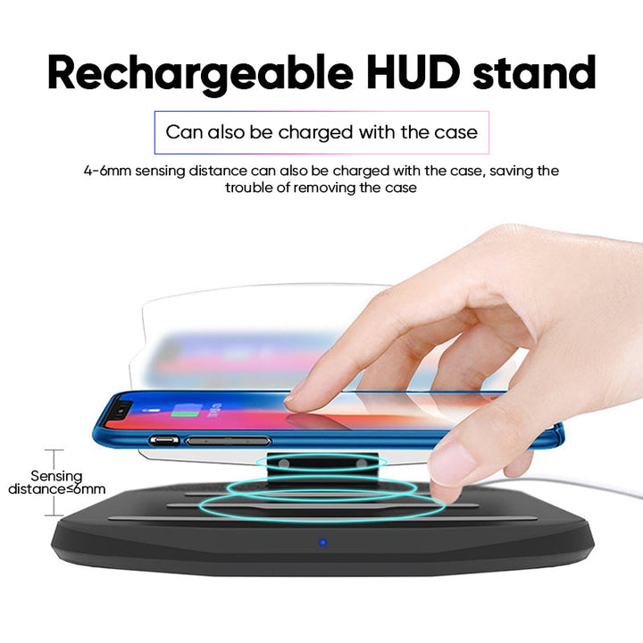 BowLift | HUD navigation projector with wireless charging function