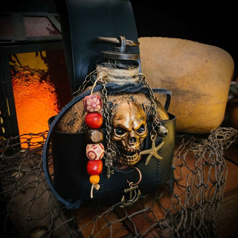 Skull Pirate Rum Bottle made of Resin | Bowlift